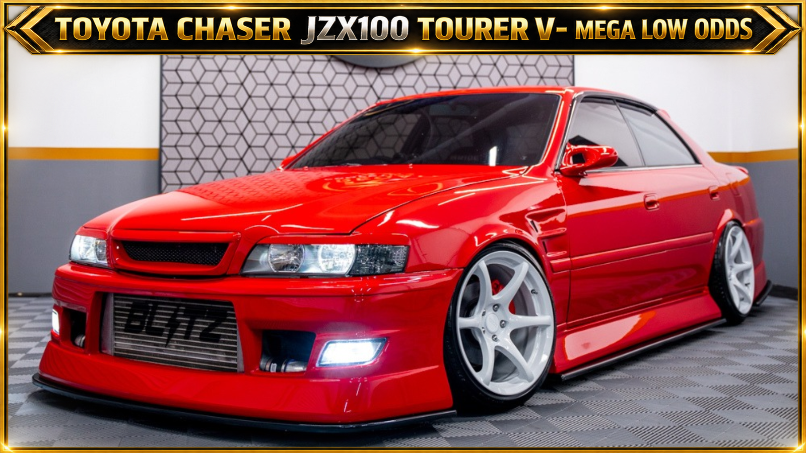 RED TOYOTA CHASER JZX100 TOURER V- MEGA LOW ODDS