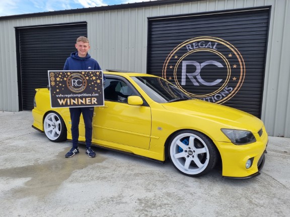 JOE DOLAN FROM COUNTY DERRY/LONDONDERRY- WINNER OF THE YELLOW LEXUS IS300 MANUAL