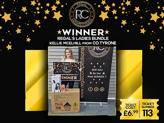 KELLIE McELHILL FROM COUNTY TYRONE- WINNER OF REGALS LADIES BUNDLE