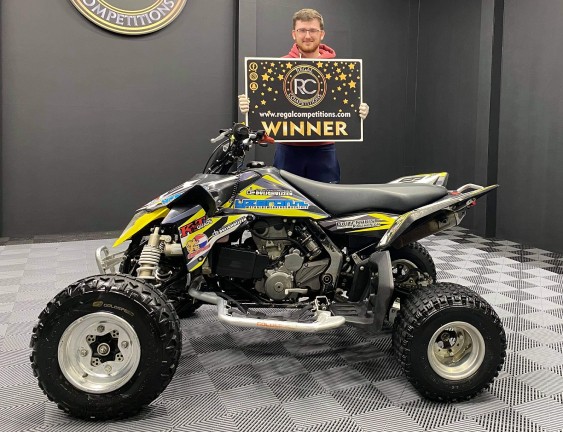 MICHAEL JONES FROM COUNTY OFFALLY- WINNER OF SUZUKI LTR450 QUAD