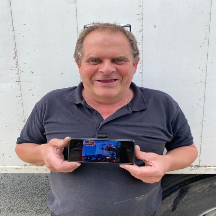 ANDREW JAMES FROM NORTHUMERLAND, UK- WINNER OF SCANIA R500 OR £15000 CASH
