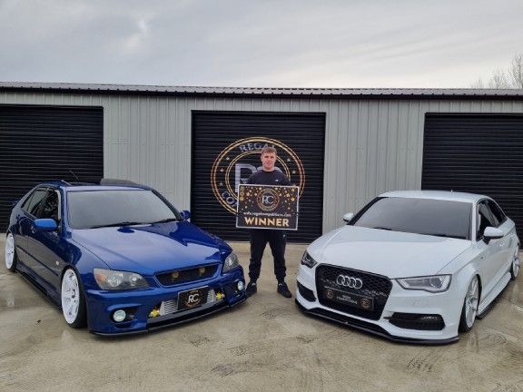 JORDAN CONROY FROM COUNTY LAOIS- WINNER OF THE 2 CAR SPECIAL- AUDI & LEXUS