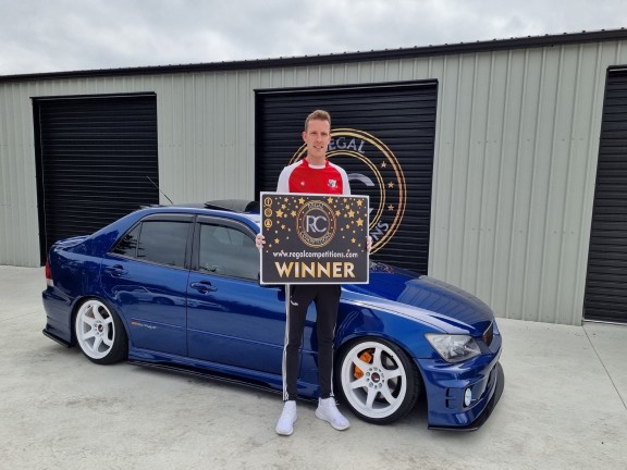 MELVIN SMITH FROM COUNTY GALWAY- WINNER OF BLUE LEXUS IS200 TURBO