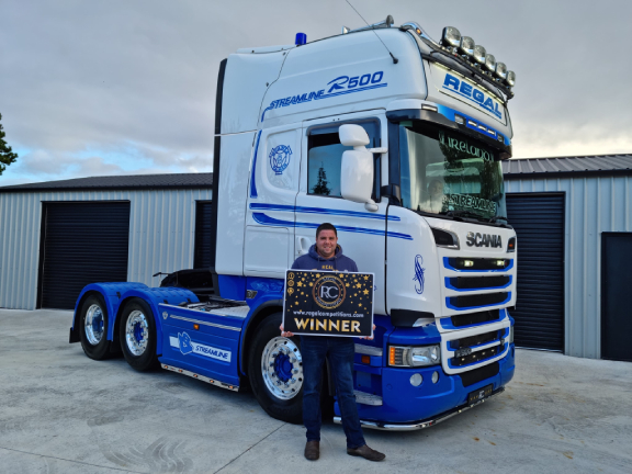 GAVIN McFLYNN FROM DERRY/LONDONDERRY- WINNER OF SCANIA R500 STREAMLINE