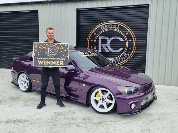 LIAM HOLT FROM COUNTY LIMERICK- WINNER OF PURPLE LEXUS IS200 TURBO