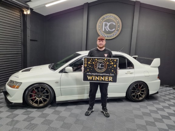 JAMIE DOWLING FROM COUNTY DUBLIN- WINNER OF WHITE EVO 8