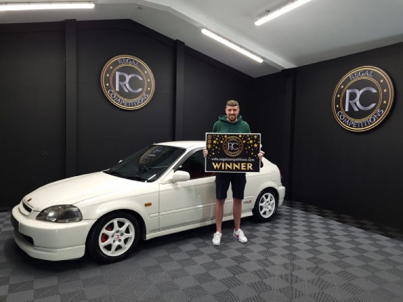 CHRIS McGOWAN FROM COUNTY ANTRIM- WINNER OF WHITE EK9 TYPE R CIVIC