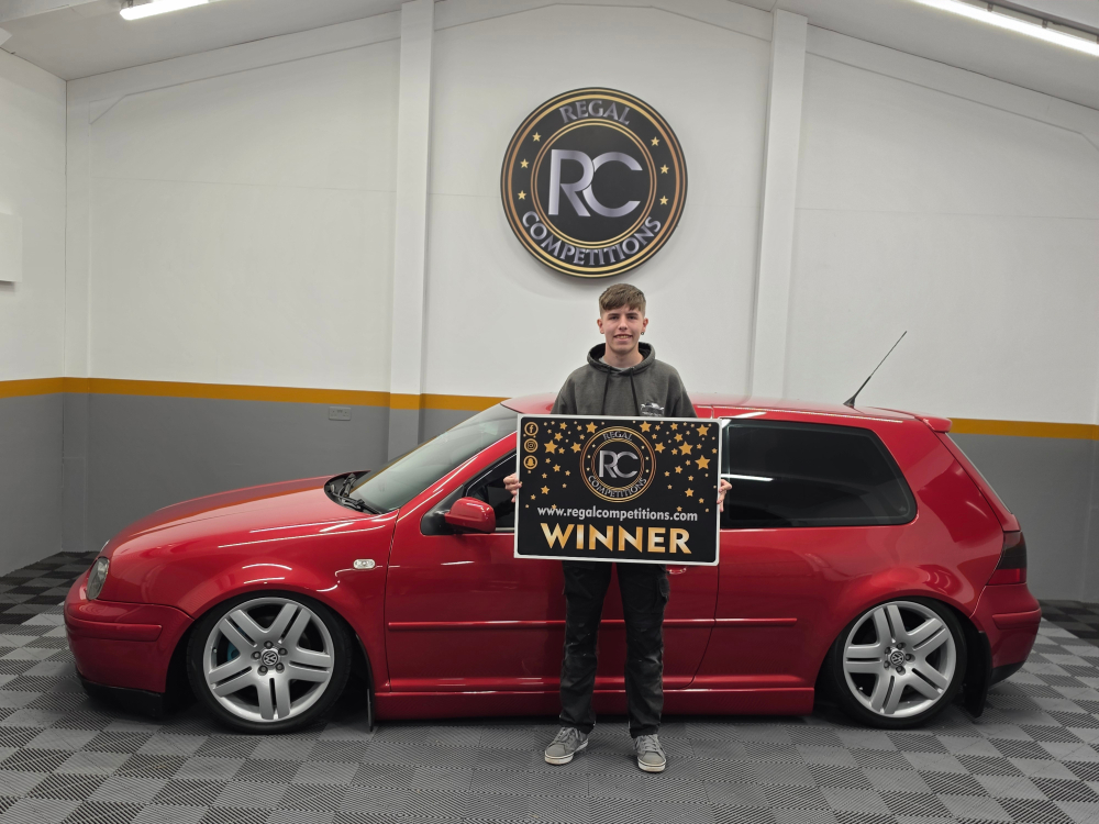 RICKYE BATISTA FROM CO.TYRONE- BAGGED MK4 GOLF WINNER