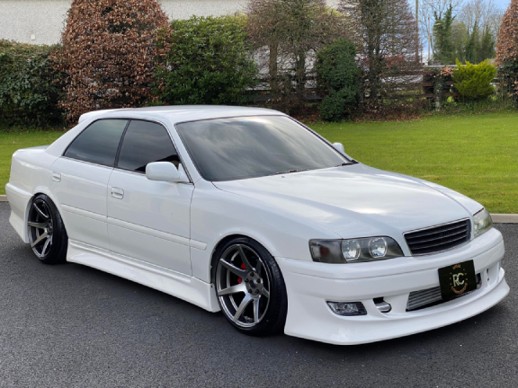 1998 WHITE TOYOTA CHASER JZX100 TOURER V
