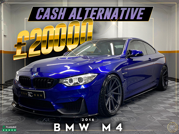 2016 BMW M4 SAN MARINO BLUE OR £20000 TAX FREE CASH