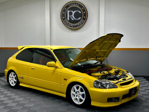 YELLOW HONDA CIVIC EK9 TYPE R - K20 SWAP- MASSIVE SPEC