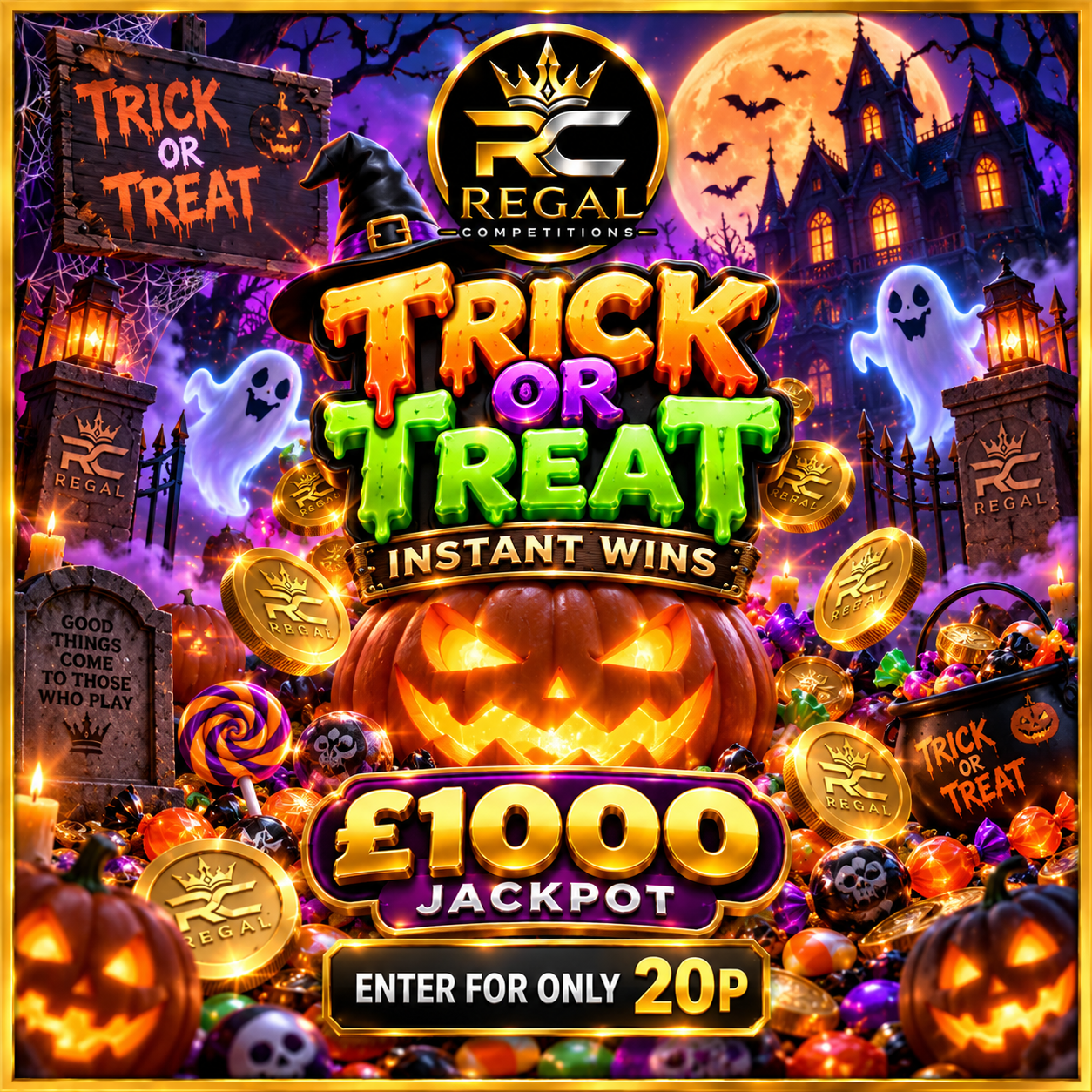 20P TRICK OR TREAT INSTANT WINS