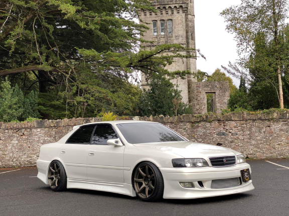 2001 PEARL WHITE TOYOTA CHASER JZX100 TOURER V