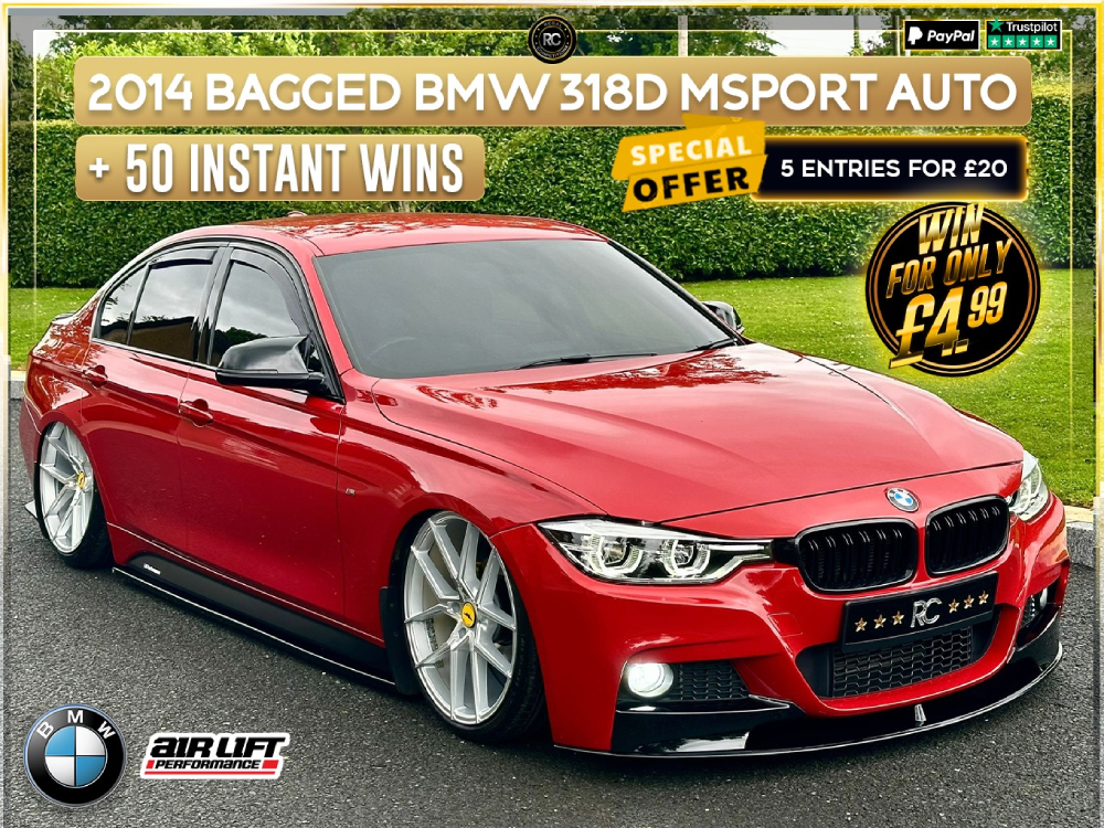 2014 BAGGED BMW 318D MSPORT AUTO + 50 INSTANT WINS