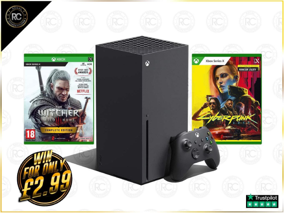 XBOX SERIES & 2 GAMES BUNDLE