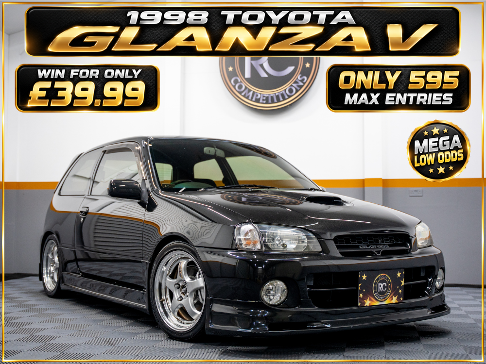 1998 TOYOTA GLANZA V - ONLY 595 MAX ENTRIES