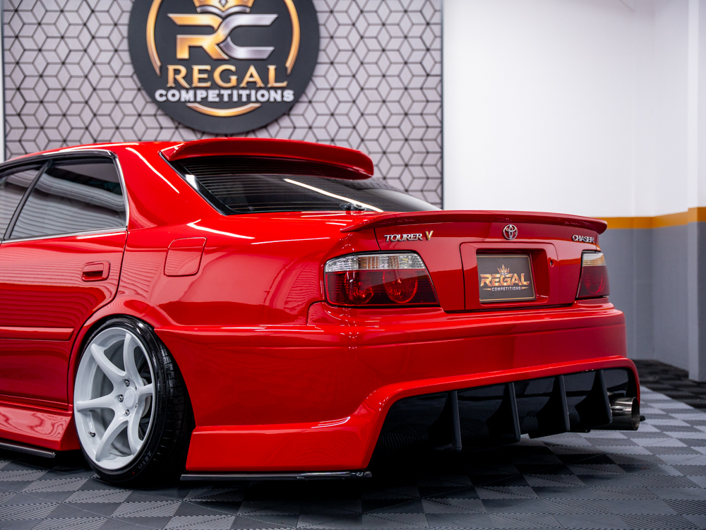 RED TOYOTA CHASER JZX100 TOURER V- ONLY 595 MAX ENTRIES