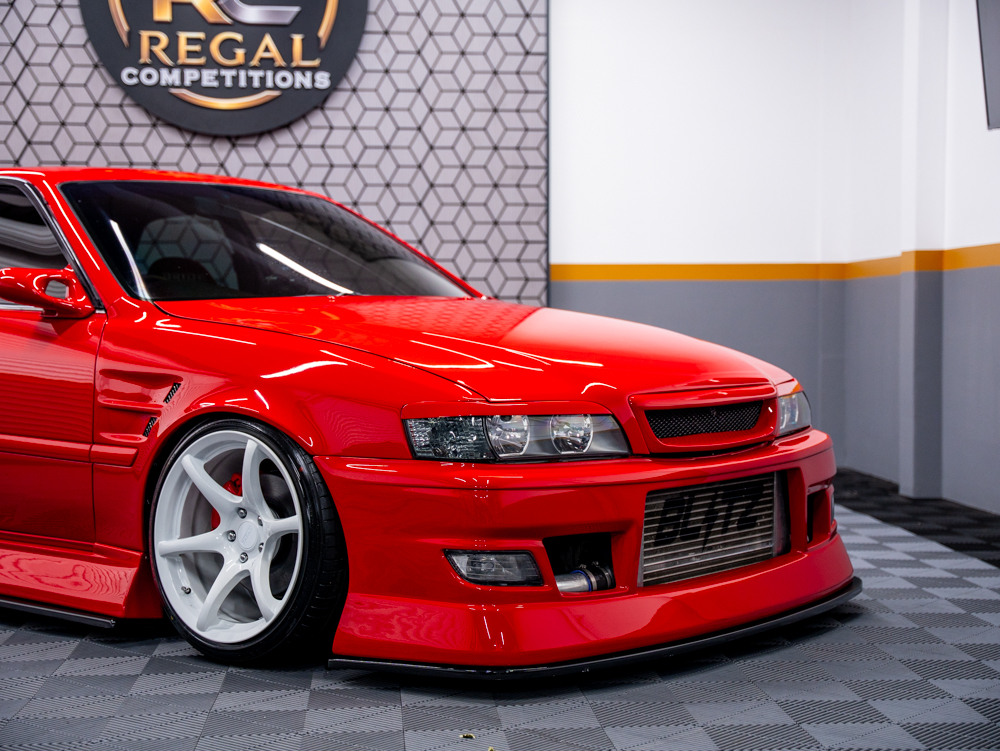 RED TOYOTA CHASER JZX100 TOURER V- ONLY 595 MAX ENTRIES
