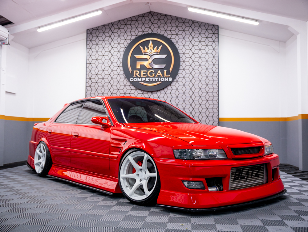 RED TOYOTA CHASER JZX100 TOURER V- ONLY 595 MAX ENTRIES