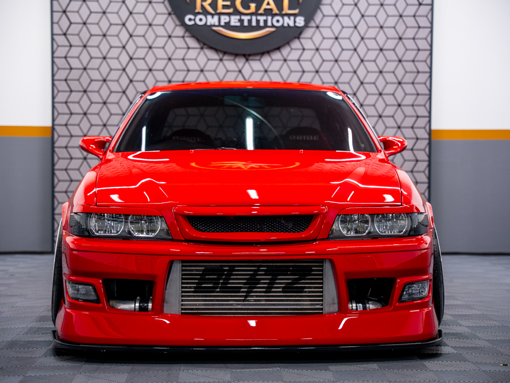 RED TOYOTA CHASER JZX100 TOURER V- ONLY 595 MAX ENTRIES