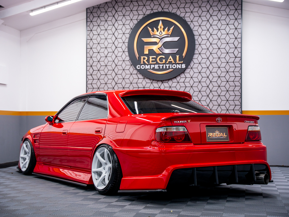 RED TOYOTA CHASER JZX100 TOURER V- ONLY 595 MAX ENTRIES