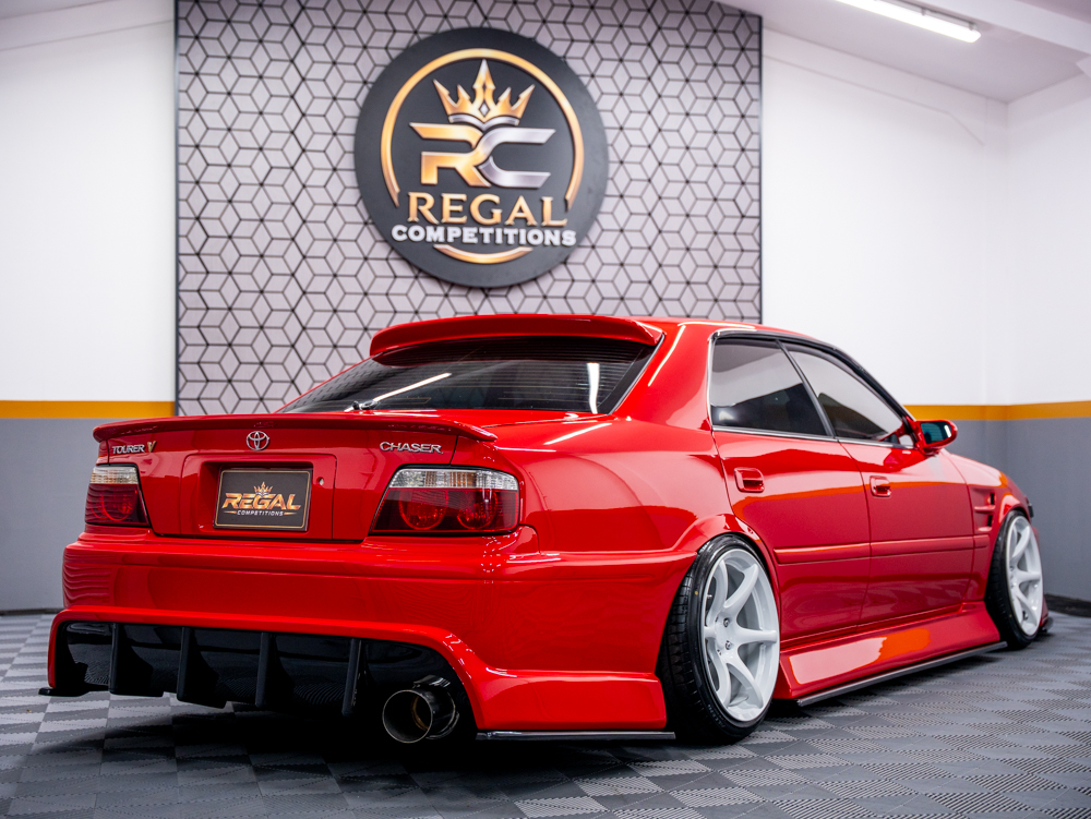 RED TOYOTA CHASER JZX100 TOURER V- ONLY 595 MAX ENTRIES