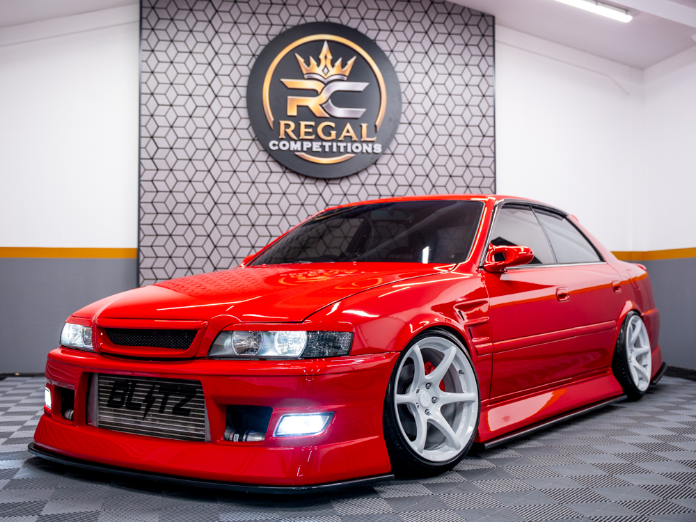 RED TOYOTA CHASER JZX100 TOURER V- ONLY 595 MAX ENTRIES