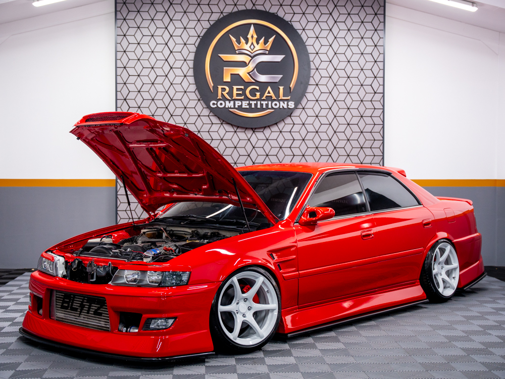RED TOYOTA CHASER JZX100 TOURER V- ONLY 595 MAX ENTRIES